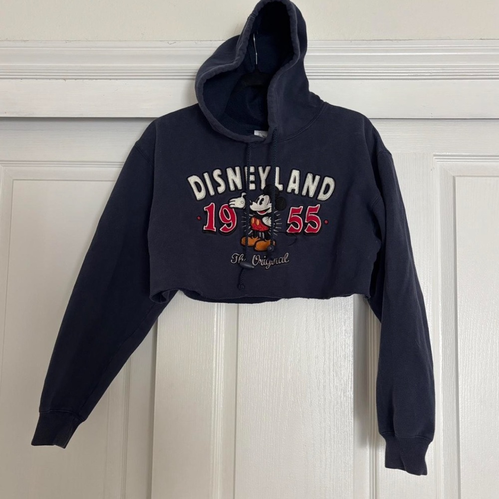 Vintage Disneyland 1955 Cropped Hoodie